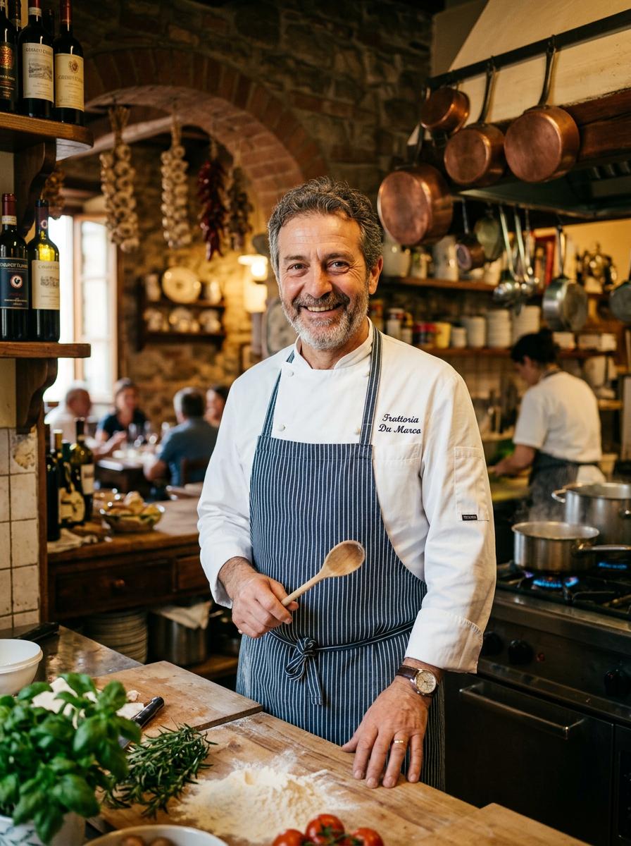 Chef Gianni in his kitchen