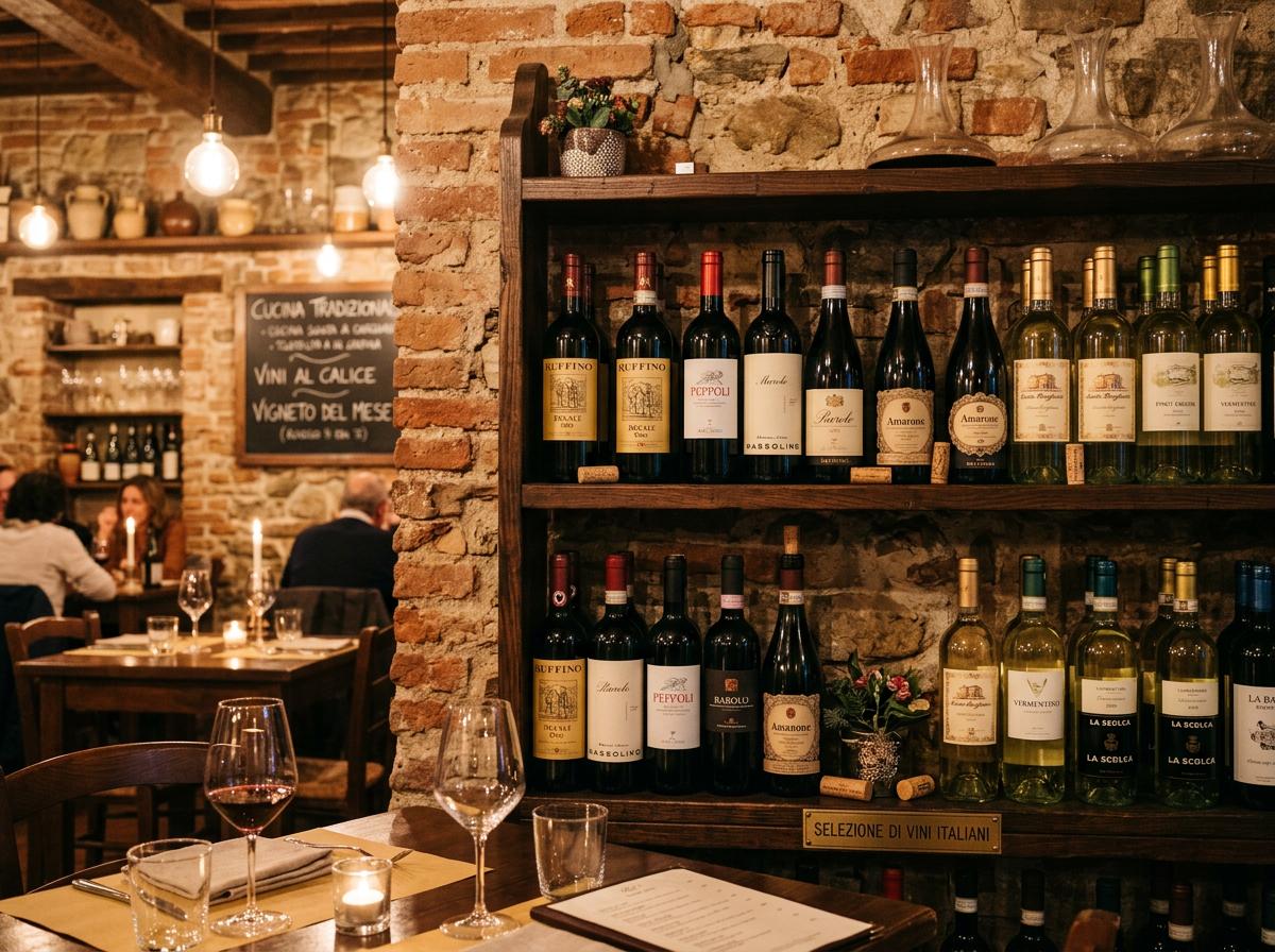 Italian wine selection